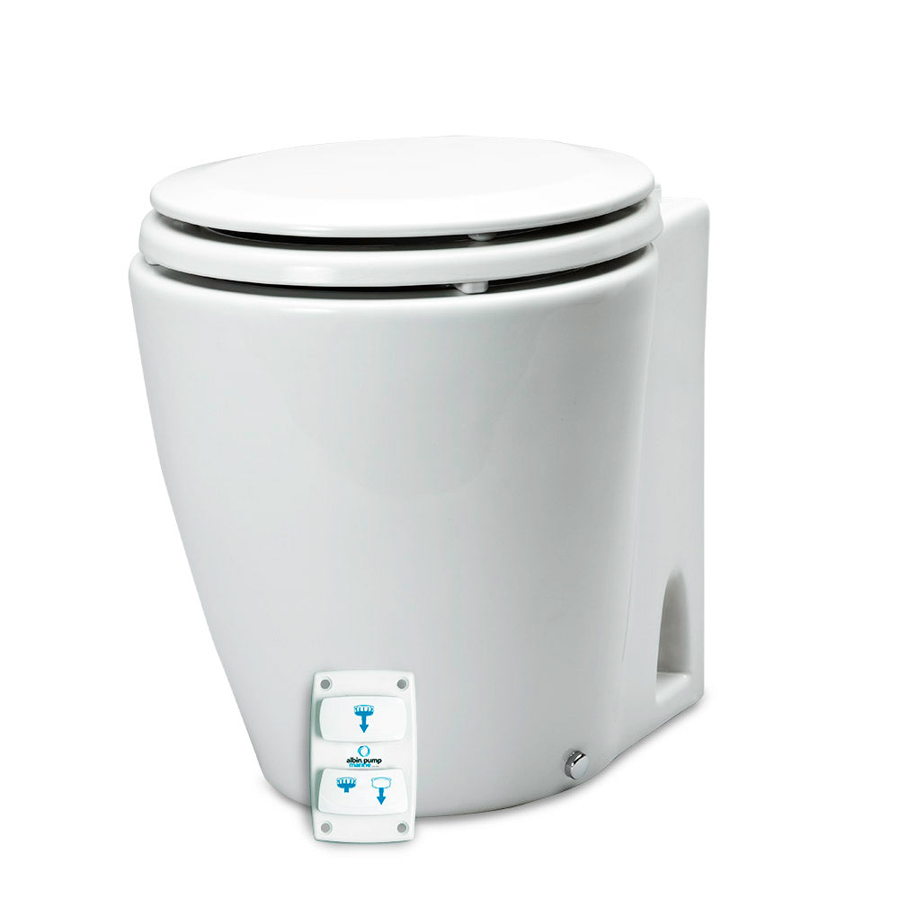 Albin Group Marine Design Marine Toilet Electric Silent - 24V,WBHDWB07RB3HPBM