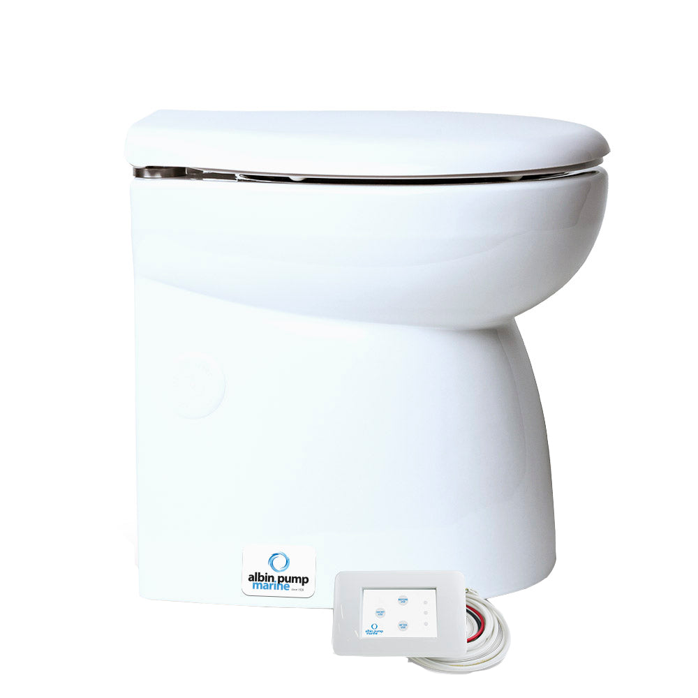 Albin Group Marine Toilet Silent Premium - 24V,WBHDWB07R3GVDGD