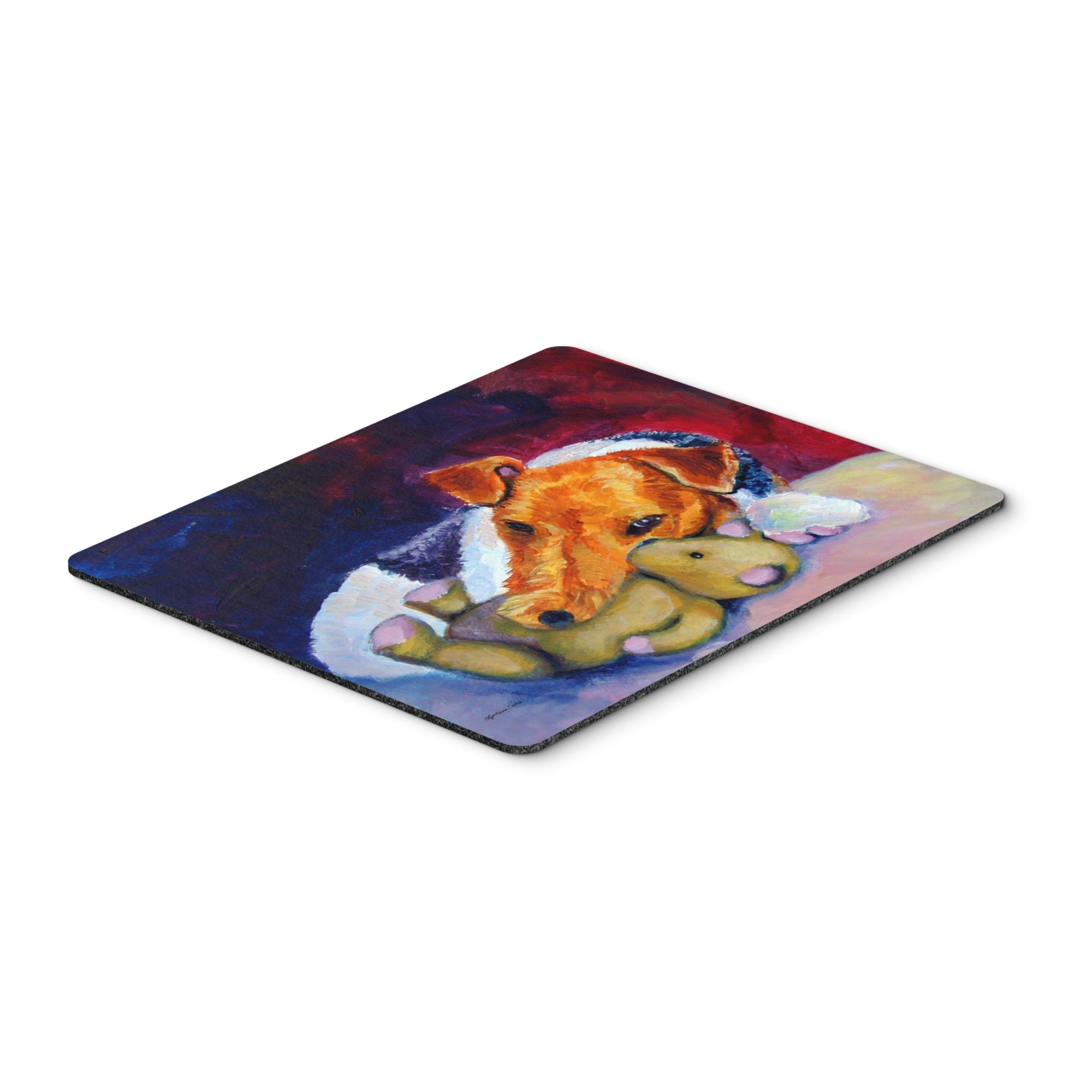 Carolines Treasures Fox Terrier & Teddy Bear Mouse Pad/Hot Pad/Trivet (7355MP)