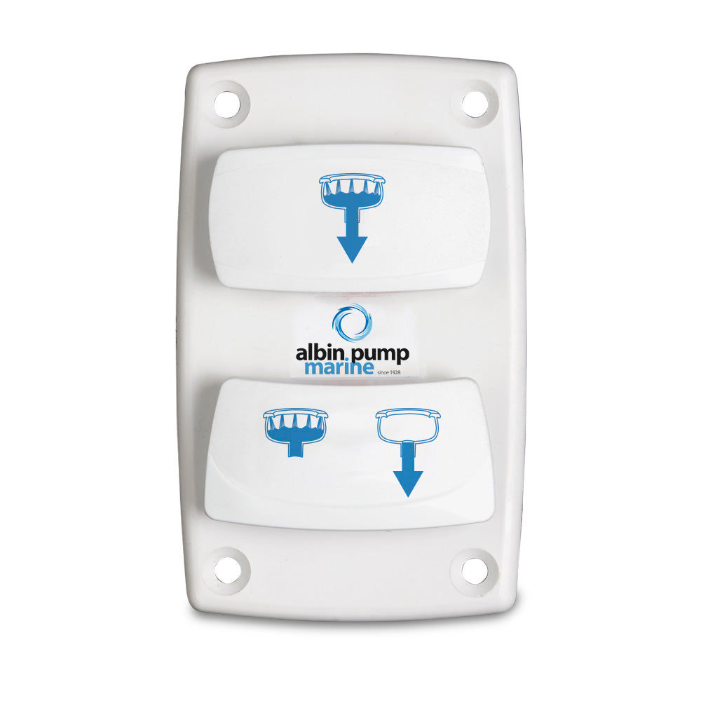 Albin Group Marine Control Silent Electric Toilet Rocker Switch,WBAUVB08BMSHBP5