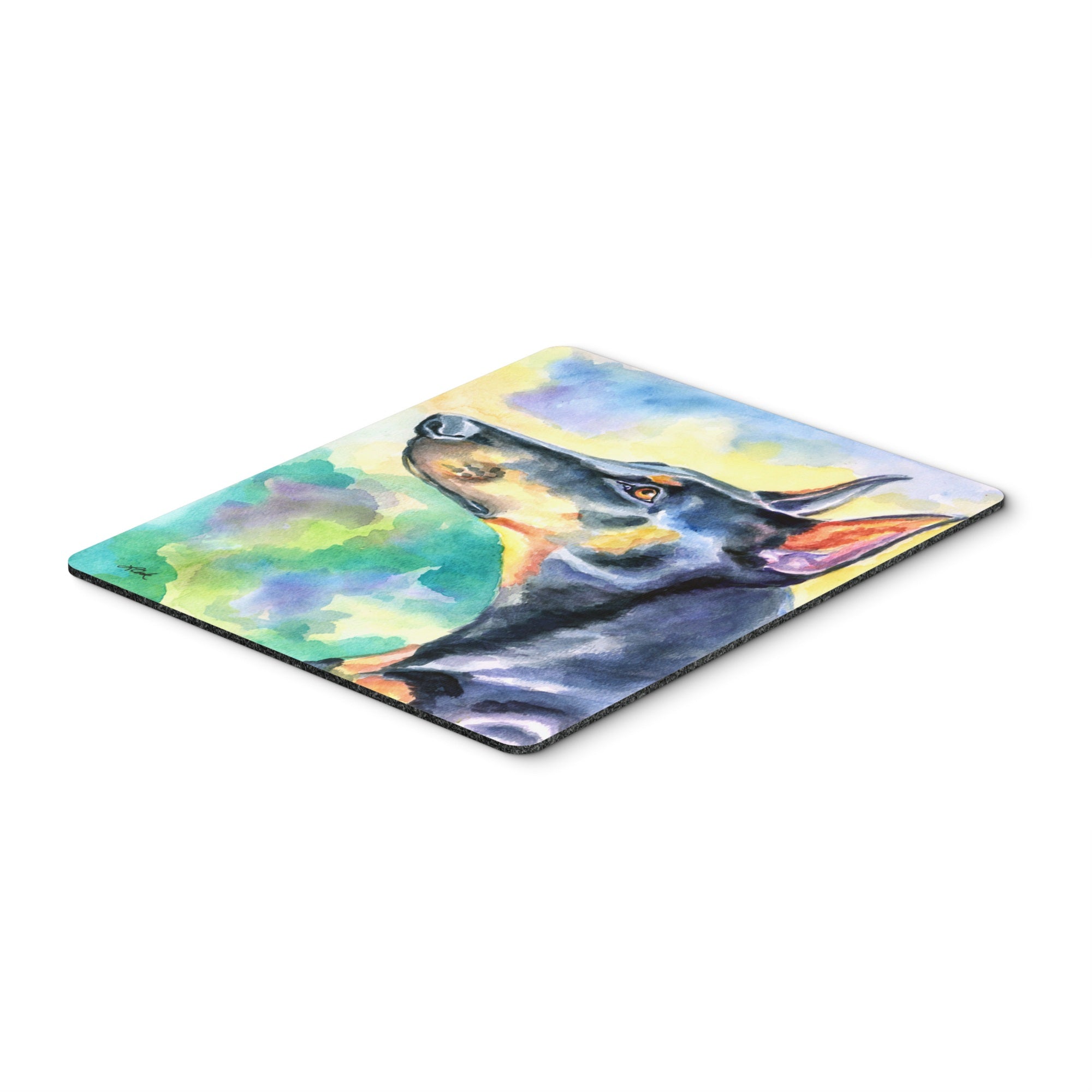  inchCarolines Treasures Watercolor Doberman Mouse Pad, Hot Pad or Trivet, Multicolor (7372MP) inch
