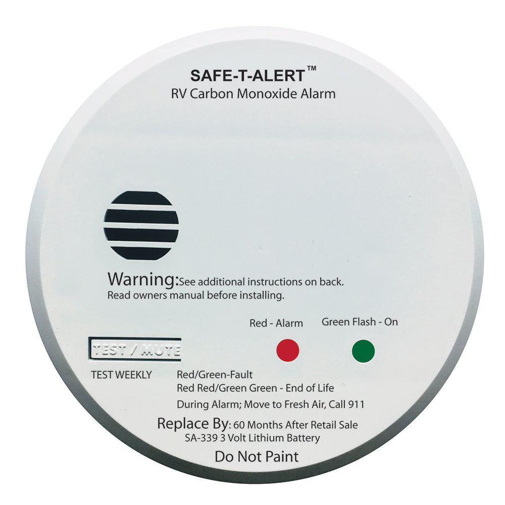 Safe-T-Alert Sa-339 White Rv Battery Powered Co Detector,WBAUVA001345702
