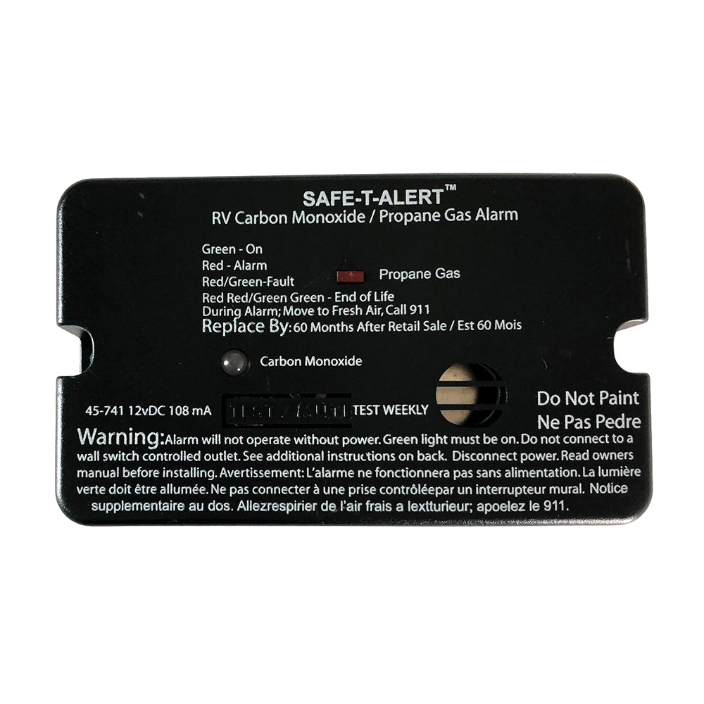 Safe-T-Alert 45-Series Combo Carbon Monoxide Propane Alarm Surface Mount - Black,WBAUVA001345708