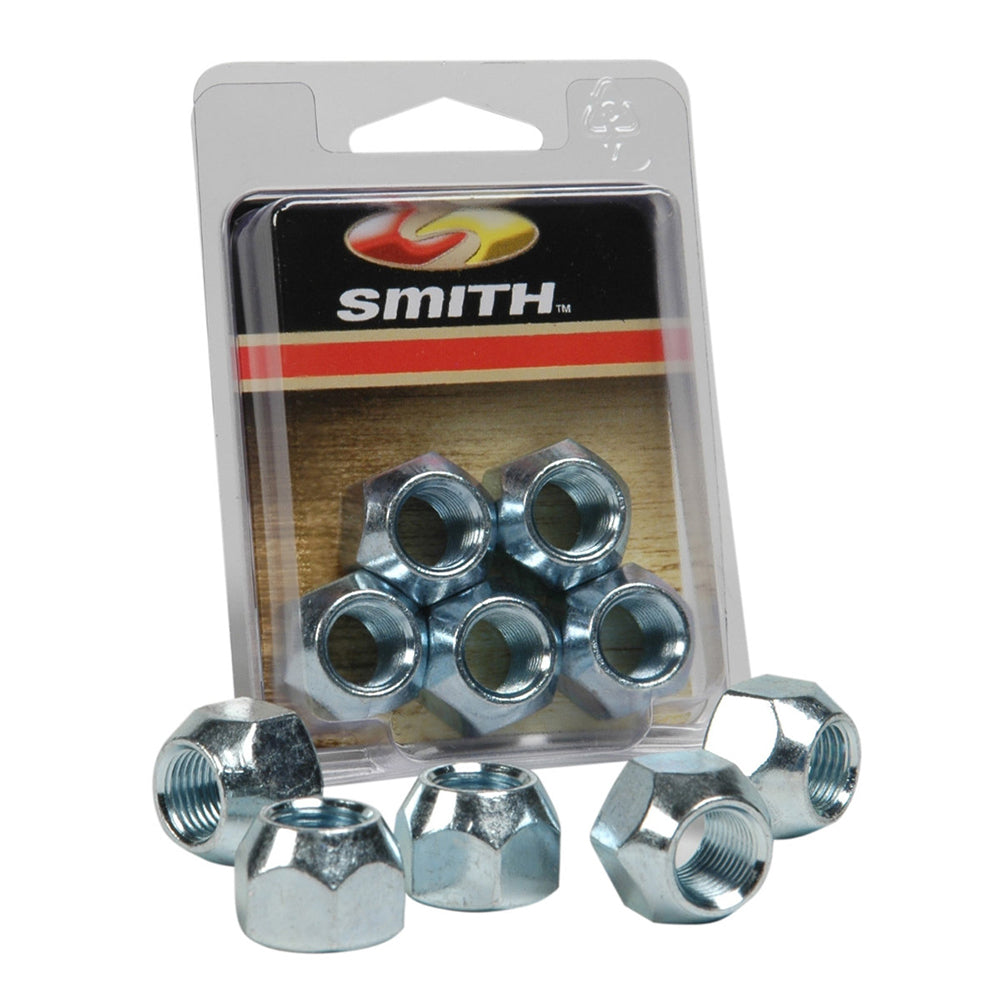 C.E. Smith Package Wheel Nuts 1/2'' - 20 - 5 Pieces - Zinc,WBAUVA001345728