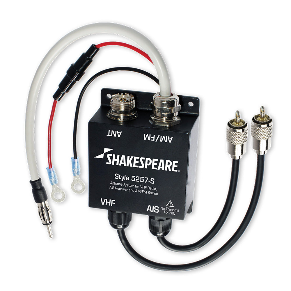 Shakespeare 5257-S Antenna Splitter F/Vhf Radio, Ais Receiver &Amp; Am/Fm Stereo,WBAUVA001345761