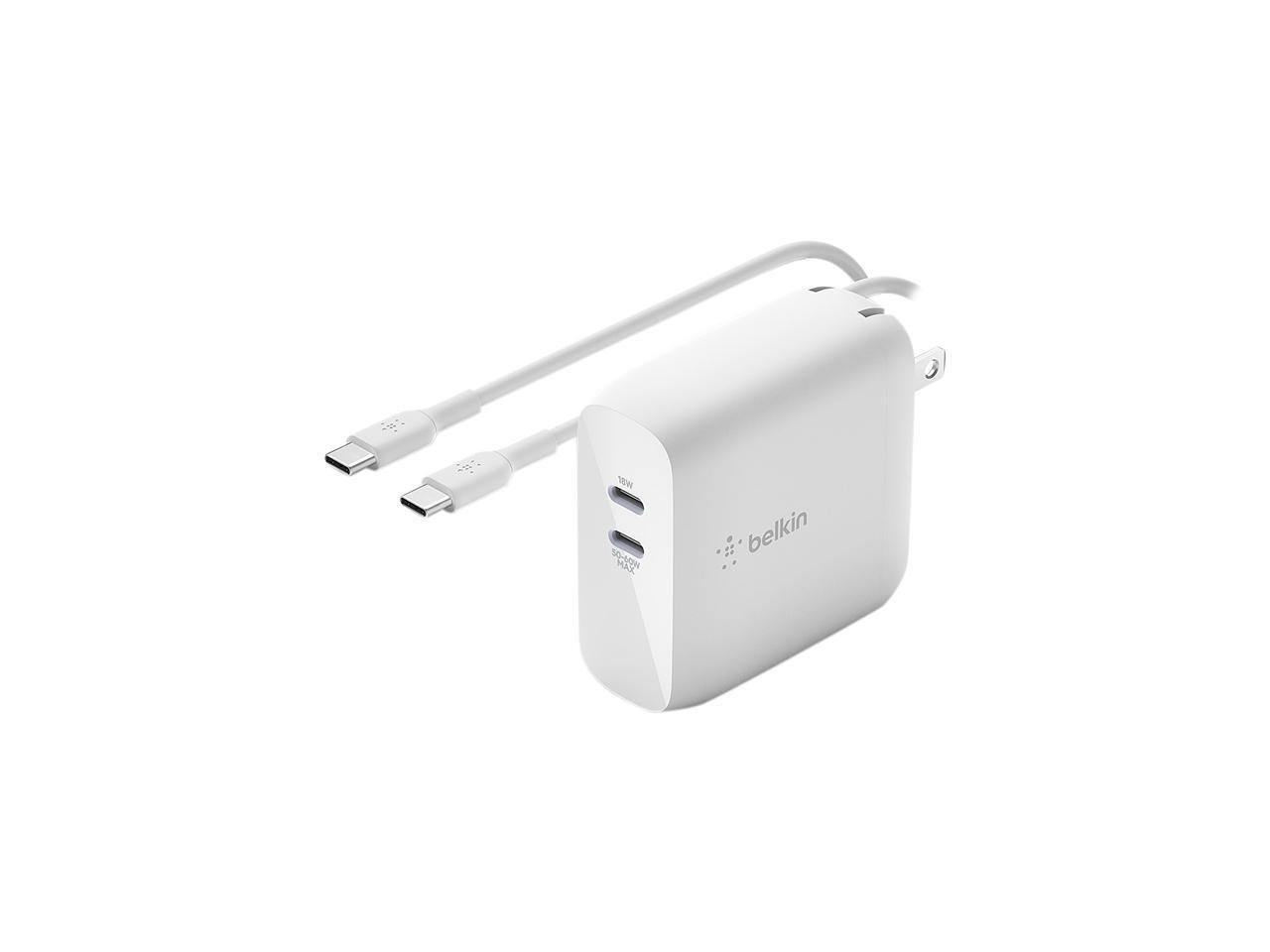 Belkin 68W Dual USB-C GaN Wall Charger - Thumbnail 3
