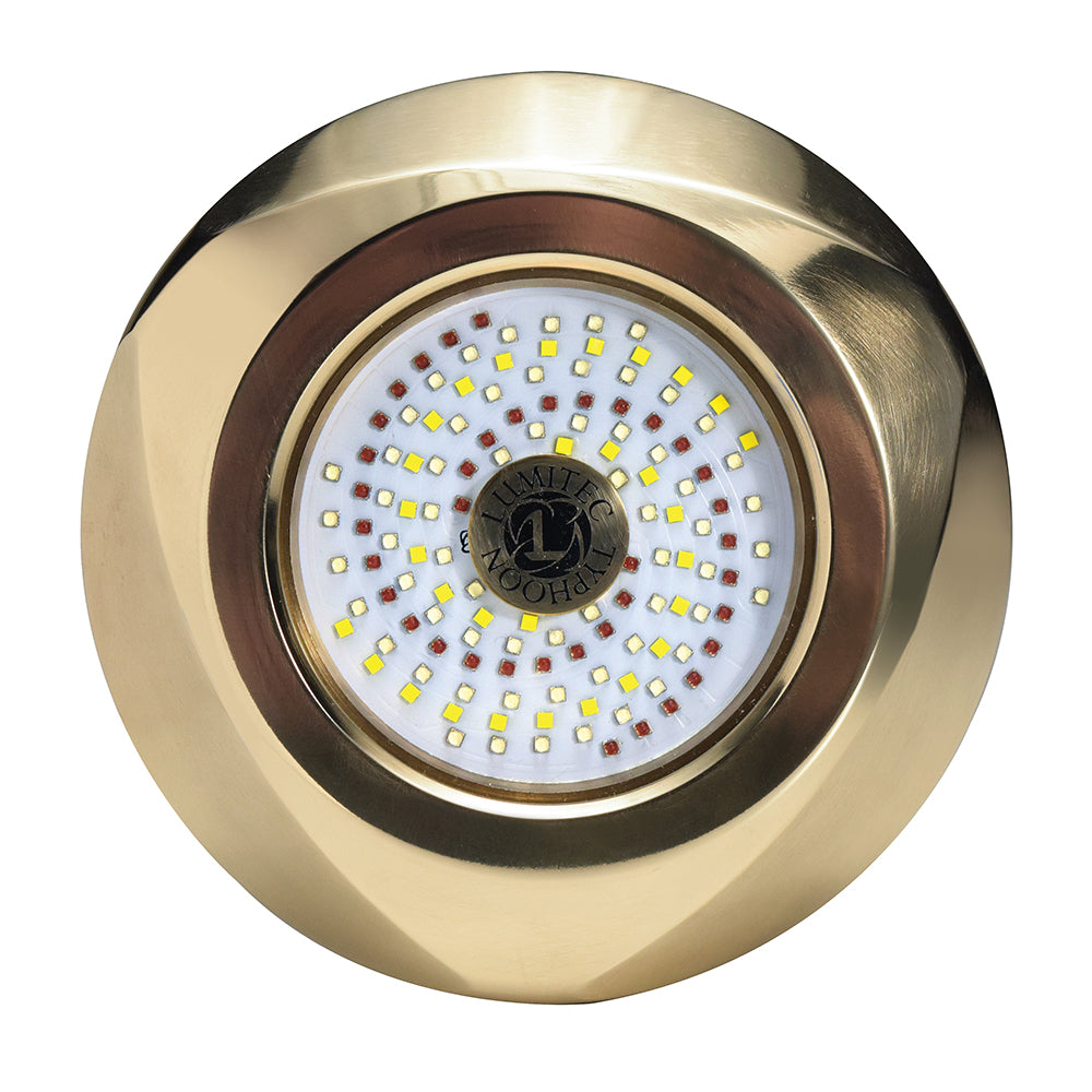Lumitec Seablaze Typhoon Underwater Bronze Thru-Hull Led Light - White/Blue,WBAUVA001345770