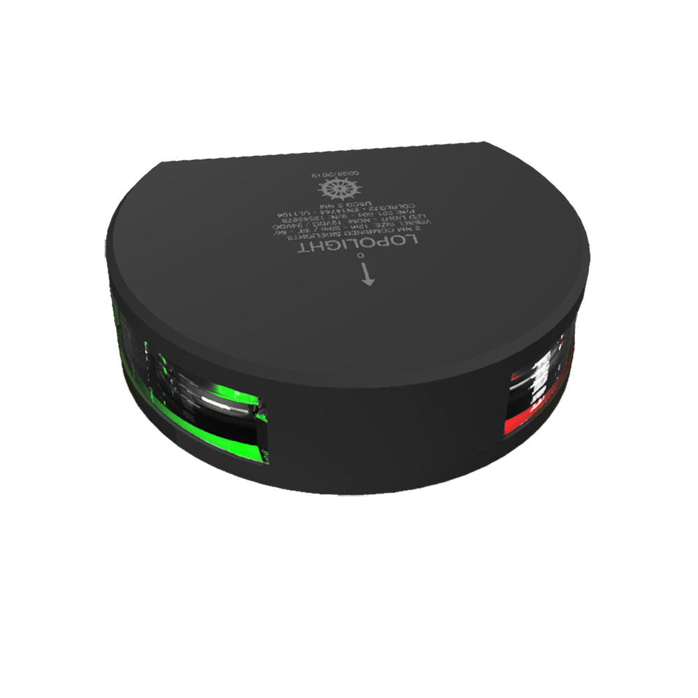 Lopolght Series 201-004 - Starboard &Amp; Port Sidelight - 2Nm - Vertical Mount - Green/Red - Black Housing,WBAUVB07TCQ6JY2