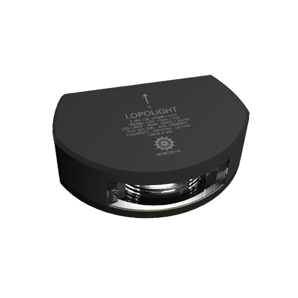 Lopolight Series 301-006 - Stern Light - 2Nm - Vertical Mount - White - Black Housing,WBAUVB0C8SKSKQD