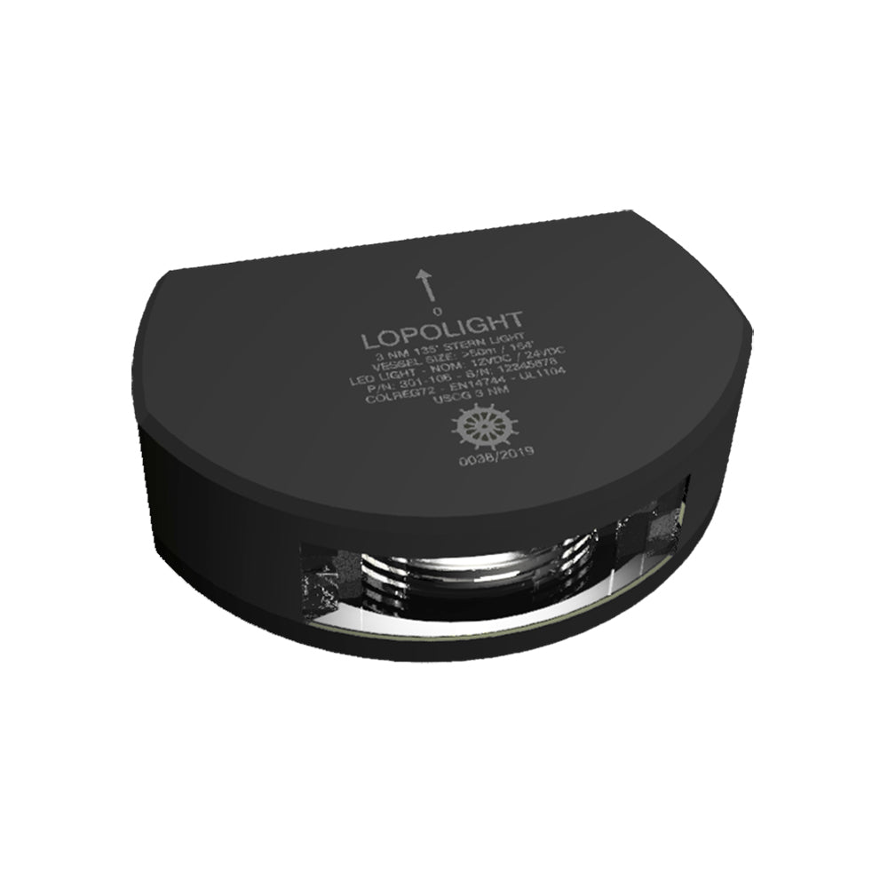 Lopolight Series 301-106 - Stern Light - 3Nm - Vertical Mount - White - Black Housing,WBAUVB07TDSVYGX