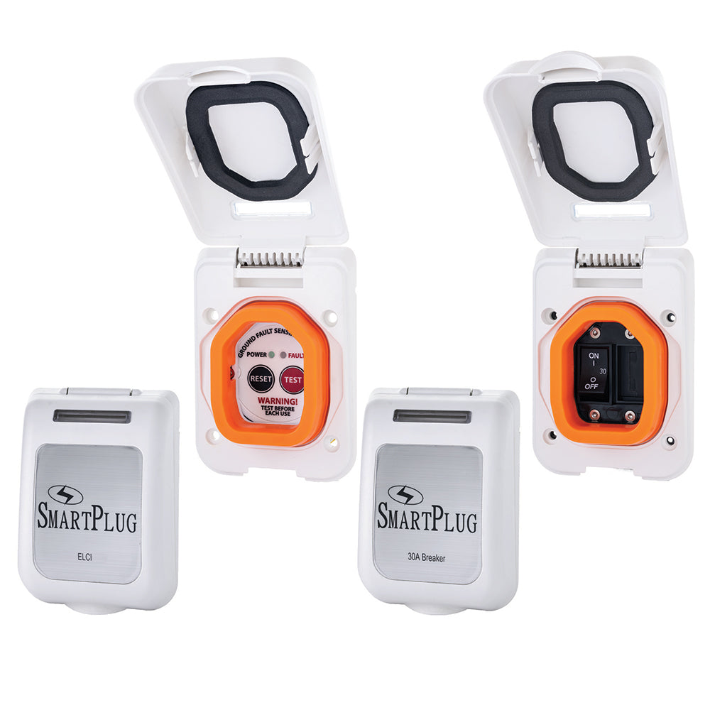 Smartplug Combo Kit W/Elci Sensor &Amp; 30 Amp Breaker Non-Metallic Door - White,WBAUVA001345828