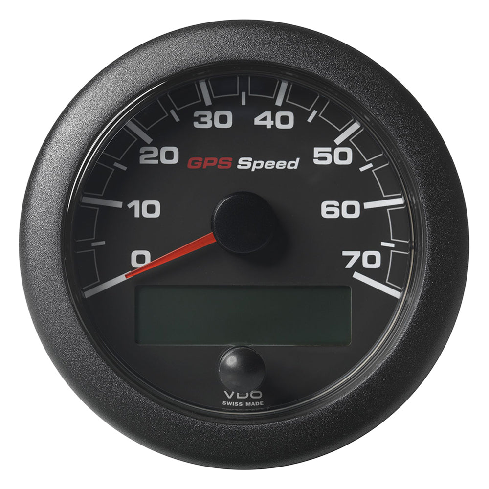 Veratron 3-3/8'' (85Mm) Oceanlink&Reg; Gps Speedometer - Black Dial &Amp; Bezel (0-70 K/Mph/Kmh),WBEEAB08S5XJH8S