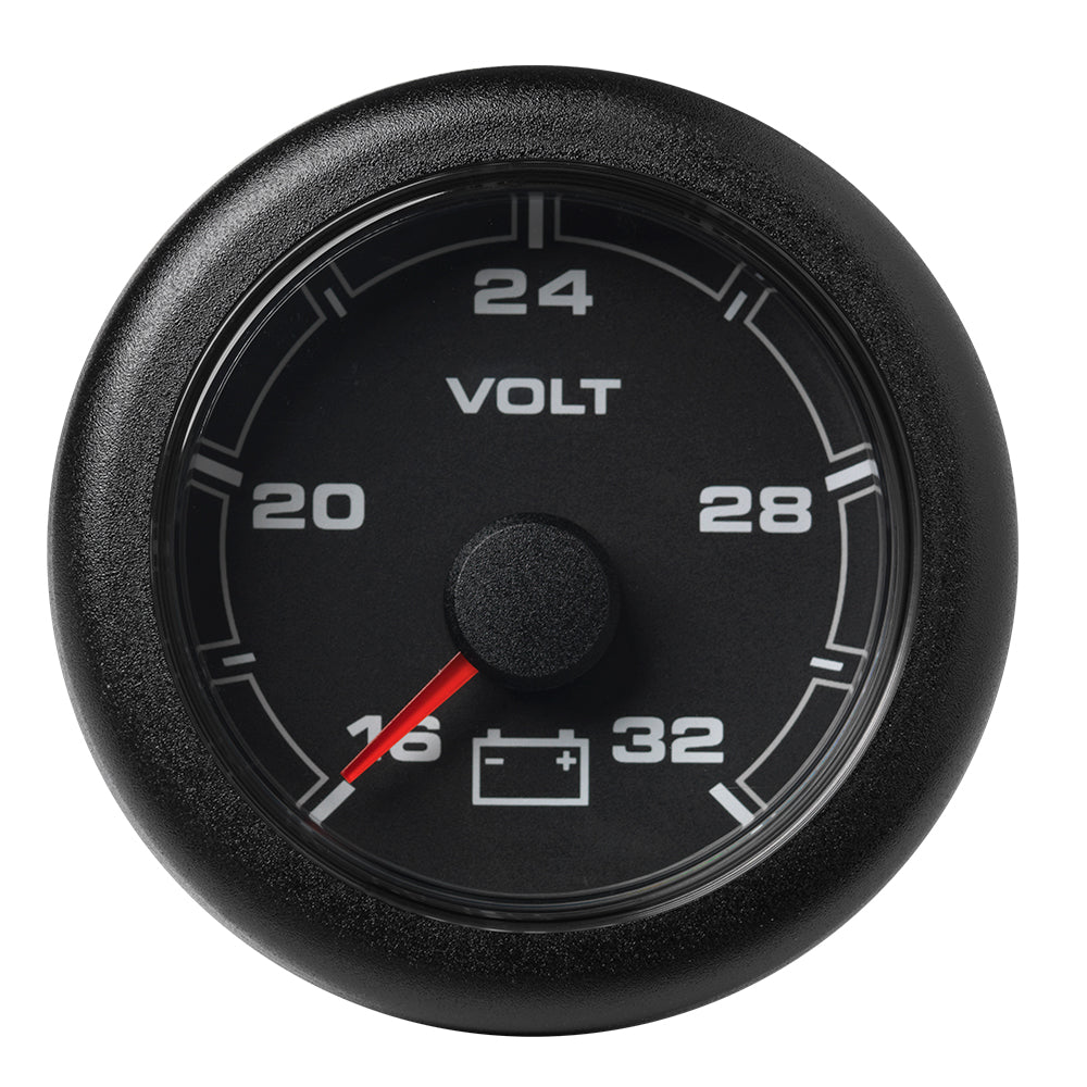 Veratron 52Mm (2-1/16'') Oceanlink Battery Voltage Gauge - 16 To 32V - Black Dial &Amp; Bezel,WBEEAA001345830