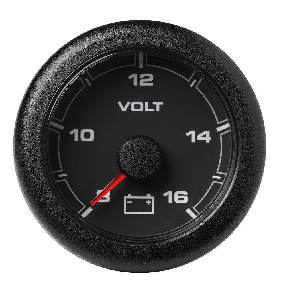 Veratron 52Mm (2-1/16'') Oceanlink Battery Voltage Gauge - 8 To 16 V - Black Dial &Amp; Bezel,WBEEAB07Q2DS1S1