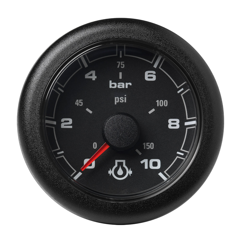 Veratron 52Mm (2-1/16'') Oceanlink Engine Oil Pressure Gauge -10 Bar/150 Psi - Black Dial &Amp; Bezel,WBEEAB08PHNR9NC