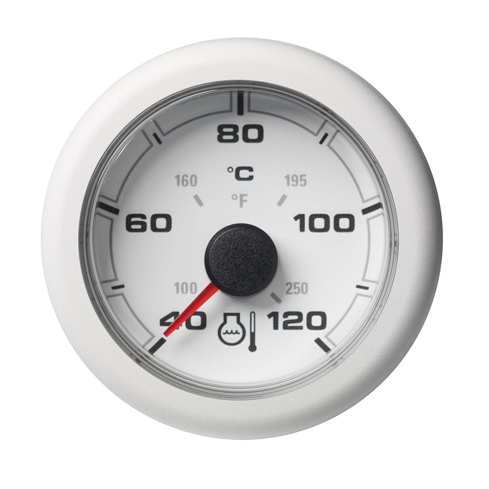 Veratron 52Mm (2-1/16'') Oceanlink Coolant Temperature Gauge - 120&Deg;C/250&Deg;F - White Dial &Amp; Bezel,WBEEAB0CS861GK2