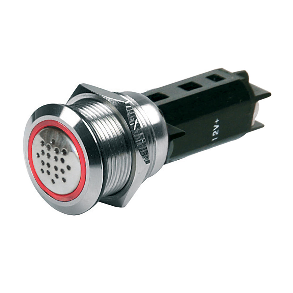 Bep 12V Buzzer W/Red Led Warning Light - Stainless Steel,WBHDWA001345836