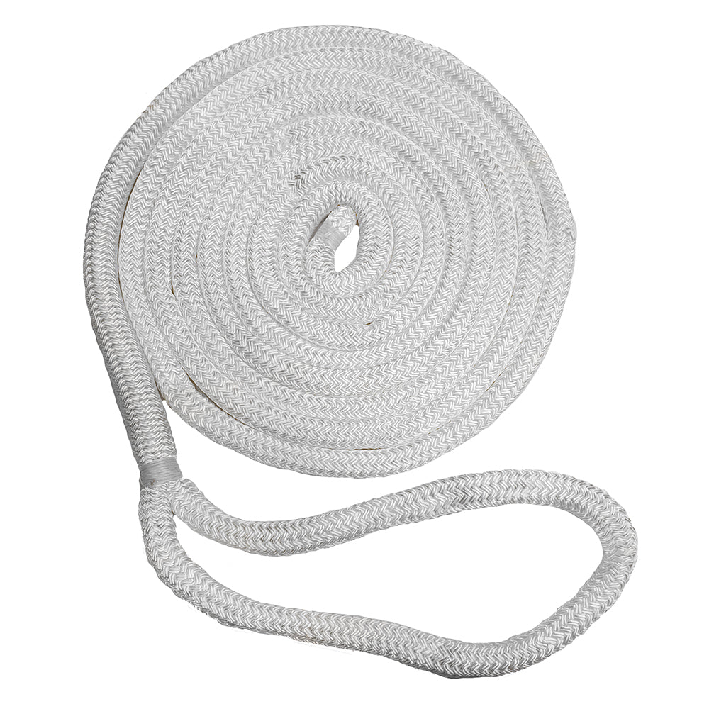 New England Ropes 3/8'' Double Braid Dock Line - White - 15&#39;,WBAUVB0CWYVXQ6C