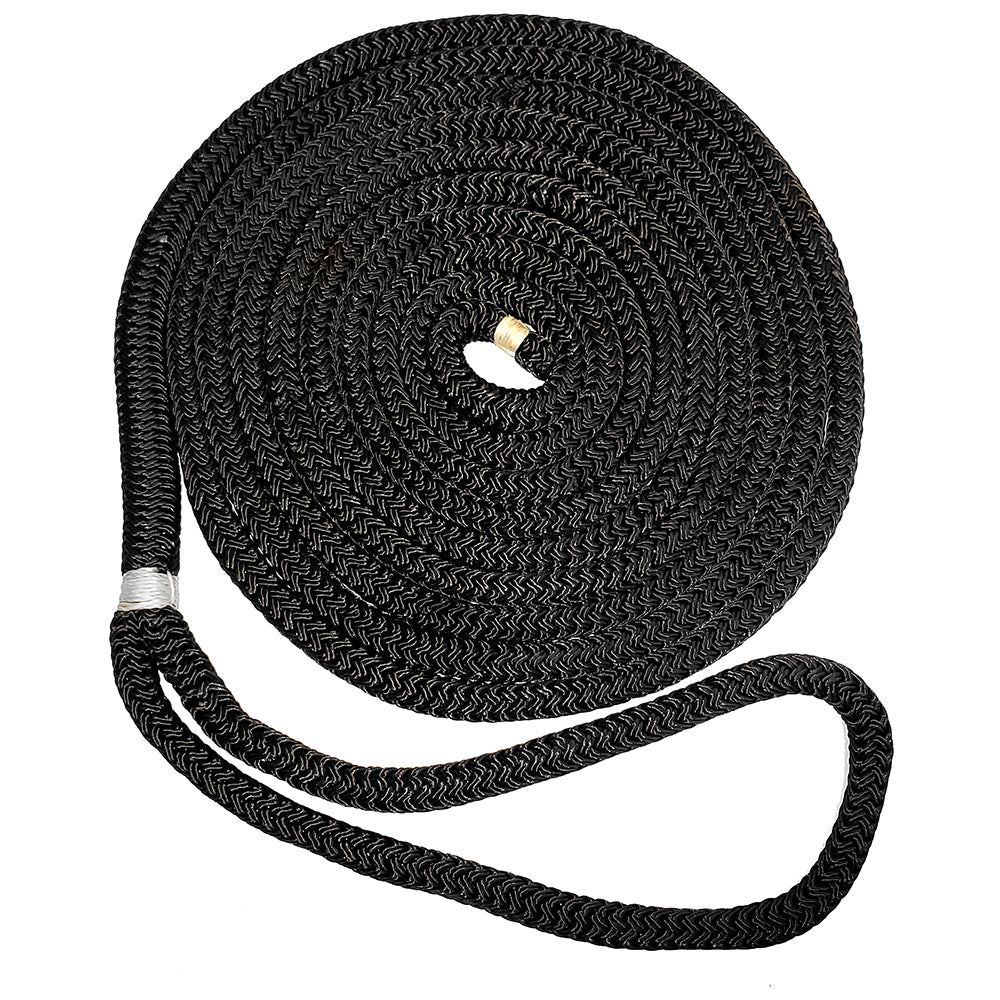 New England Ropes 5/8'' Double Braid Dock Line - Black - 40&#39;,WBAUVB07G5ZKTFC