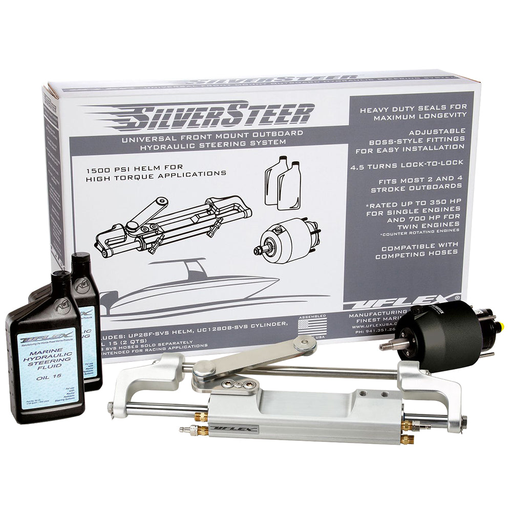 Uflex Silversteer&Trade; Outboard Hydraulic Tilt Steering System - Uc130 V2,WBAUVB07RST8YXB