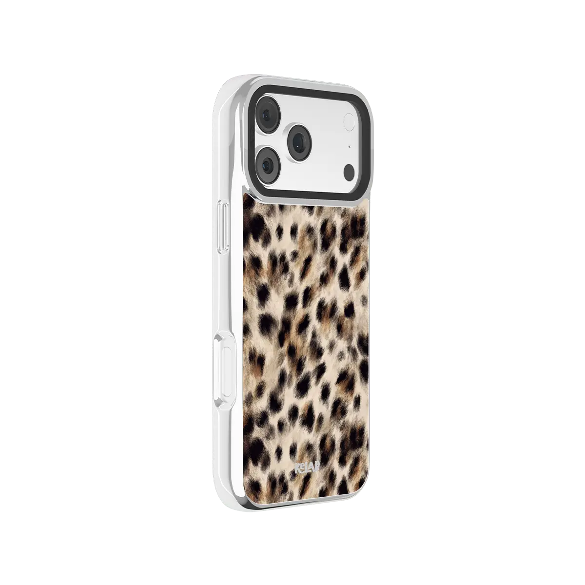 Arctic Aristocrat | Beige Cheetah Print iPhone Case