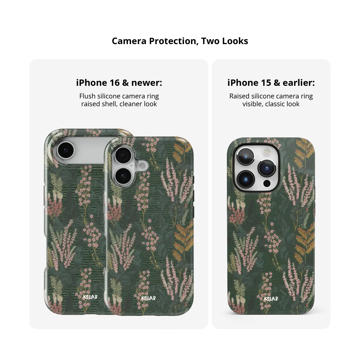 Heather & Hearth | Dark Academia Floral iPhone Case