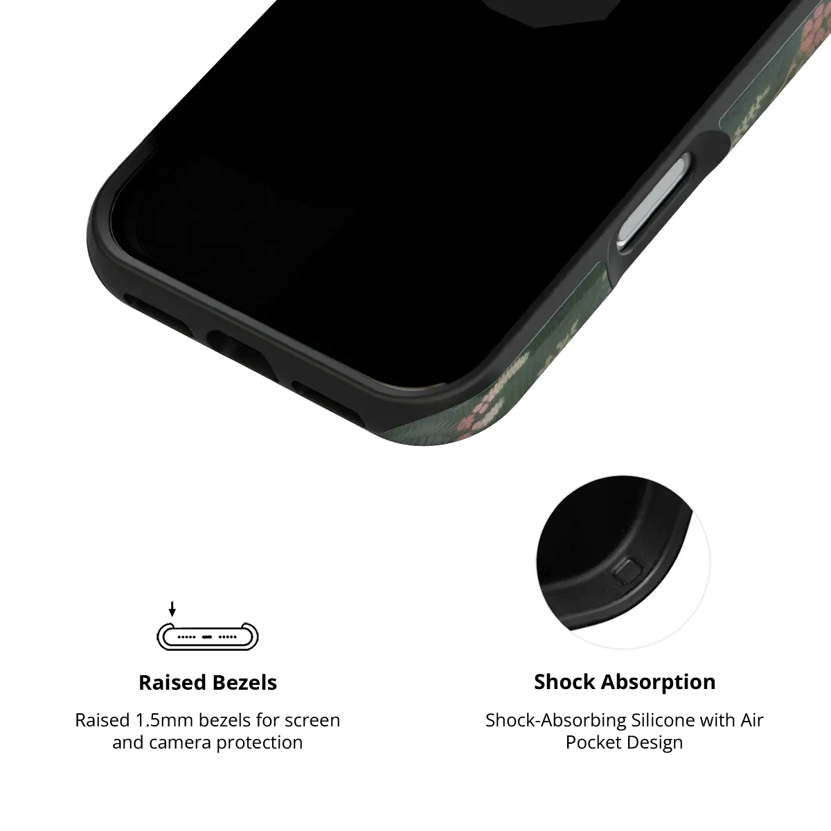 Heather & Hearth | Dark Academia Floral iPhone Case