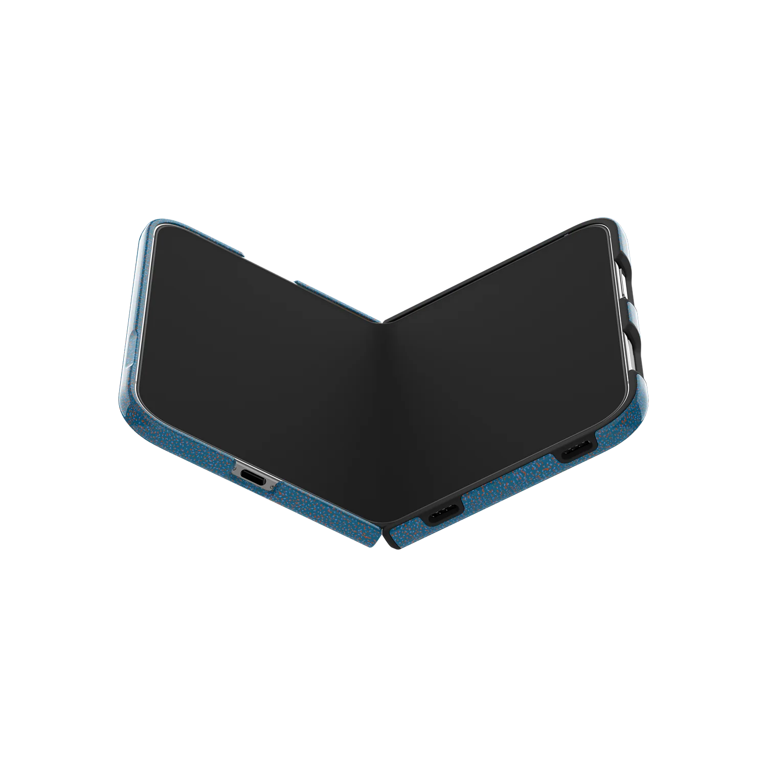 Digital Grain | Blue Terrazzo Speckled iPhone Case