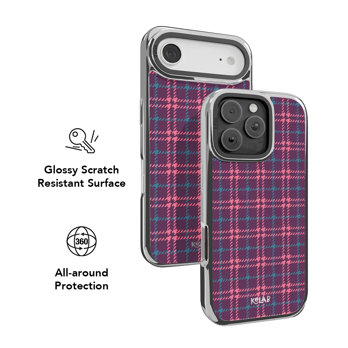 Orchid Tweed | Purple Plaid iPhone Case