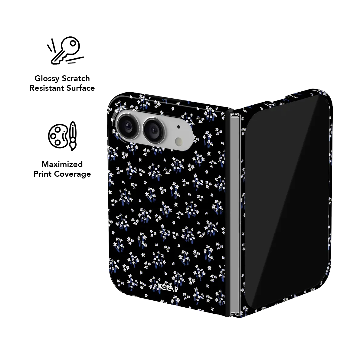 Inkwell Lily | Minimalist Black Floral iPhone Case