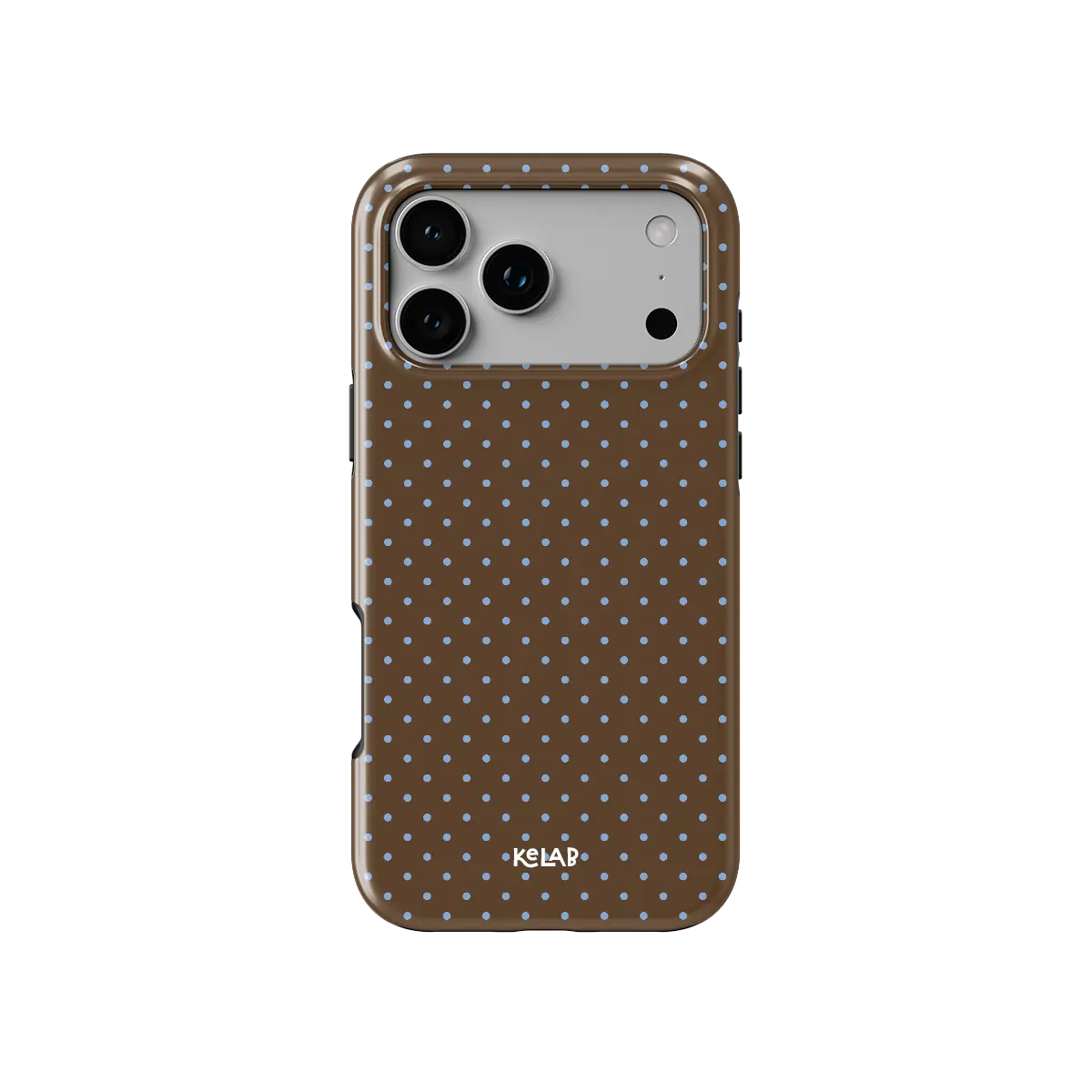 Blueberry Espresso | Brown Polka Dot iPhone Case