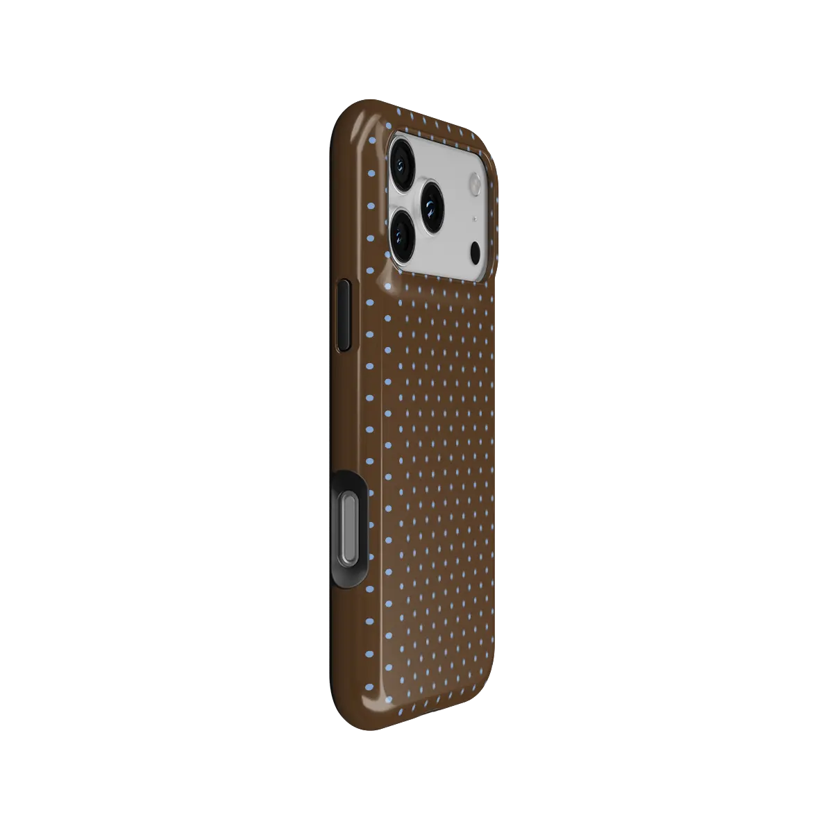 Blueberry Espresso | Brown Polka Dot iPhone Case