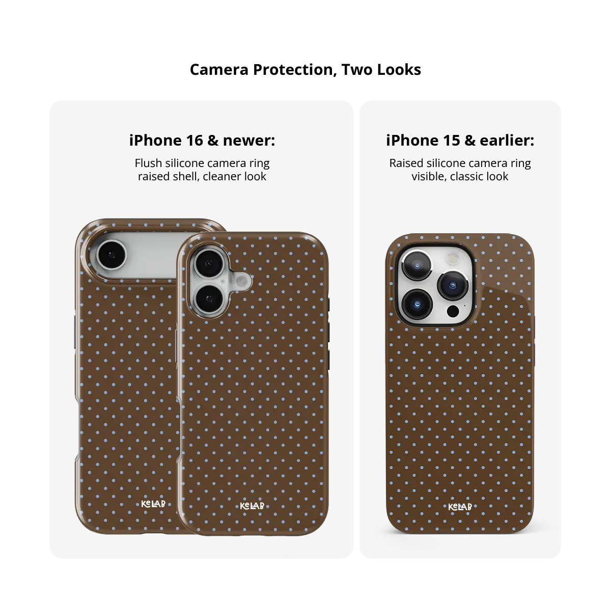 Blueberry Espresso | Brown Polka Dot iPhone Case
