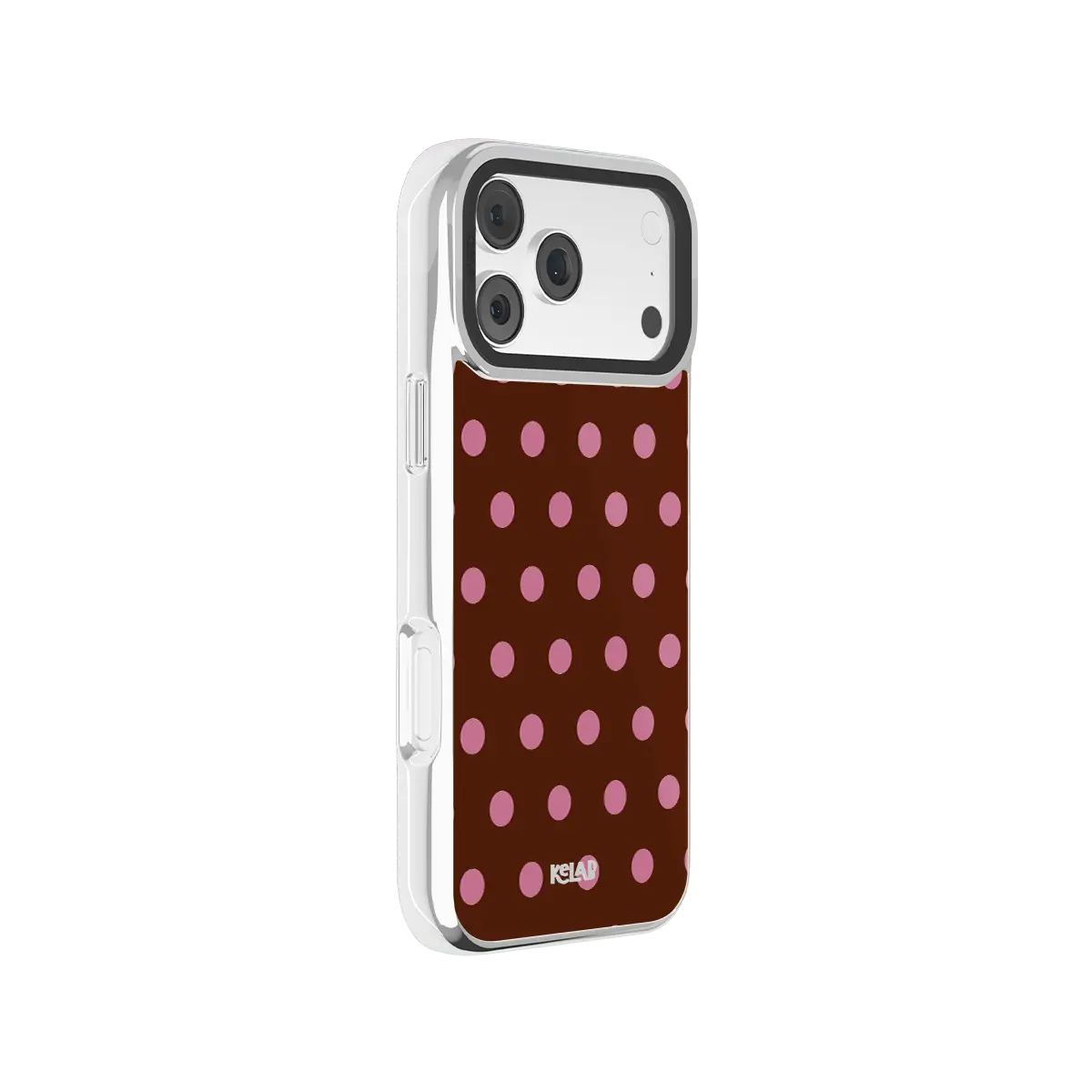 Velvet Pop | Burgundy Polka Dot iPhone Case
