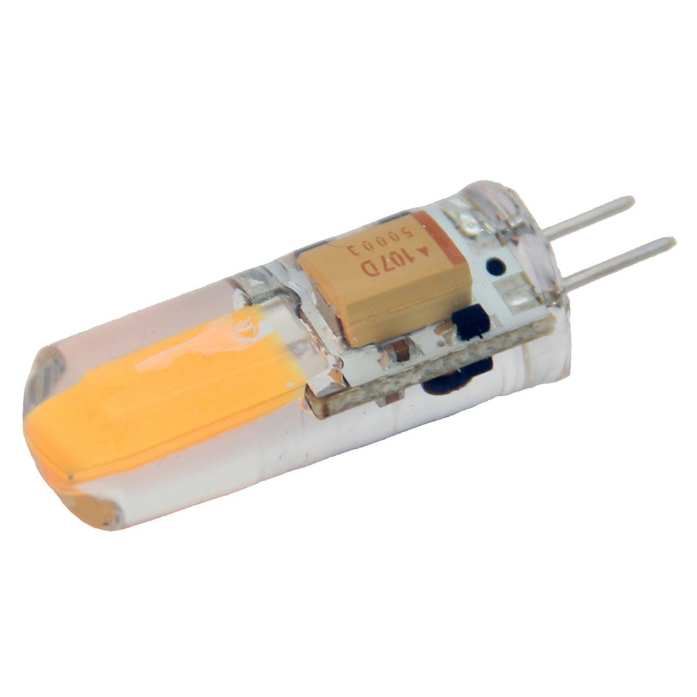 Lunasea Warm White G4 Bulb 2W 10-30Vdc Bottom Pin Silicon Encapsulated,WBAUVB07SD733NR