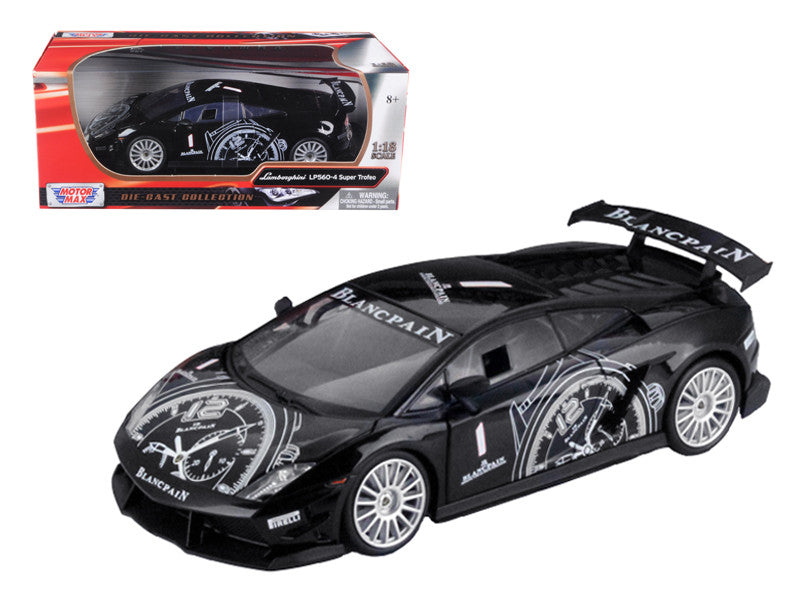 Lamborghini Gallardo LP5604 Super Trofeo Black 1/18 Diecast Model Car by Motormax