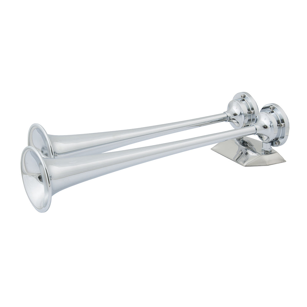 Marinco 24V Chrome Plated Dual Trumpet Air Horn,WBAUVB000NI5AE0