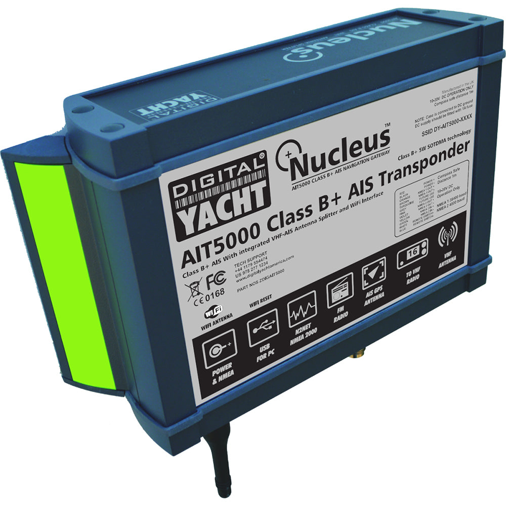 Digital Yacht Ait5000 Class B+ 5W Transponder W/Splitter &Amp; Wifi,WBEEAA001345963