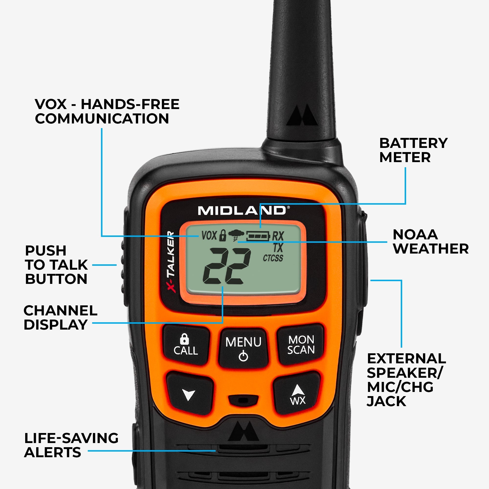 T51 X-Talker FRS Walkie Talkie 2-Pack - T51VP3