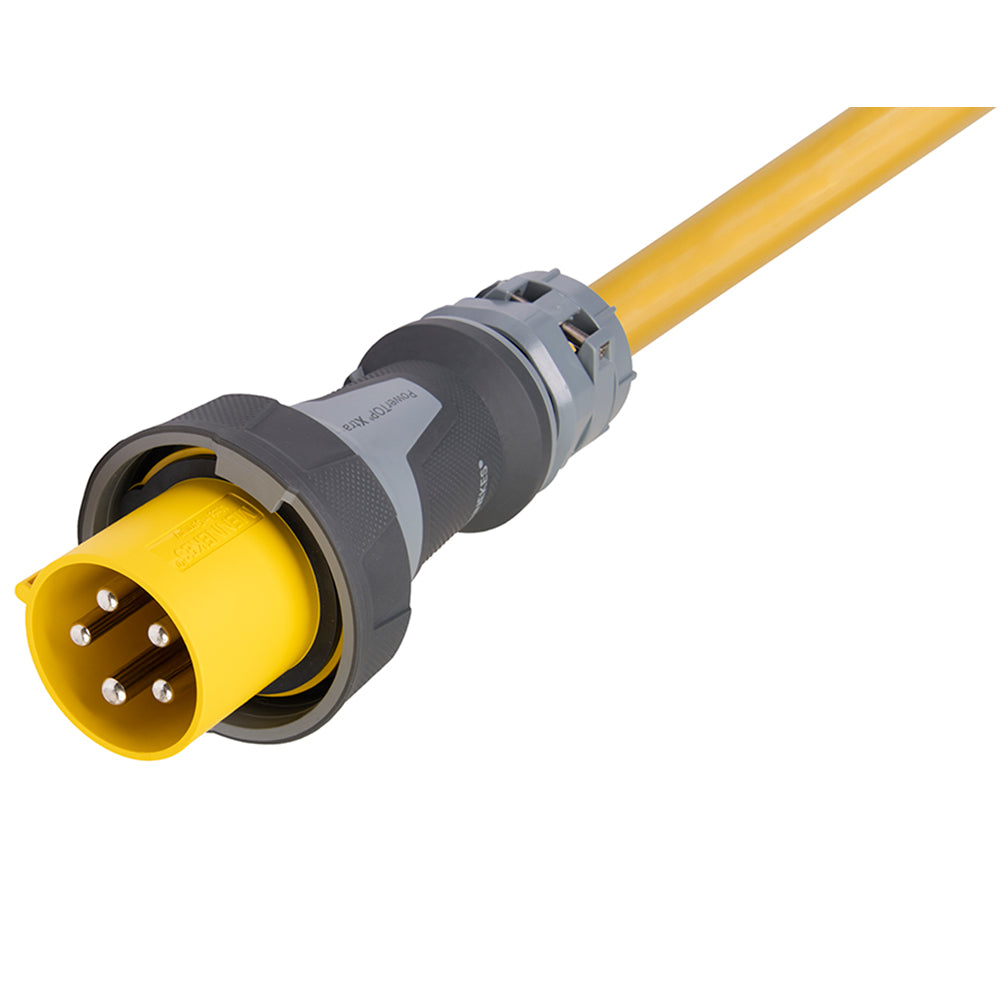 Marinco 100 Amp 120/208V 4-Pole, 5-Wire Shore Power Cable - No Neutral Wire - One-Ended Male Only Cord - Blunt Cut - 100&#39;,WBAUVB0D7RQRRMM