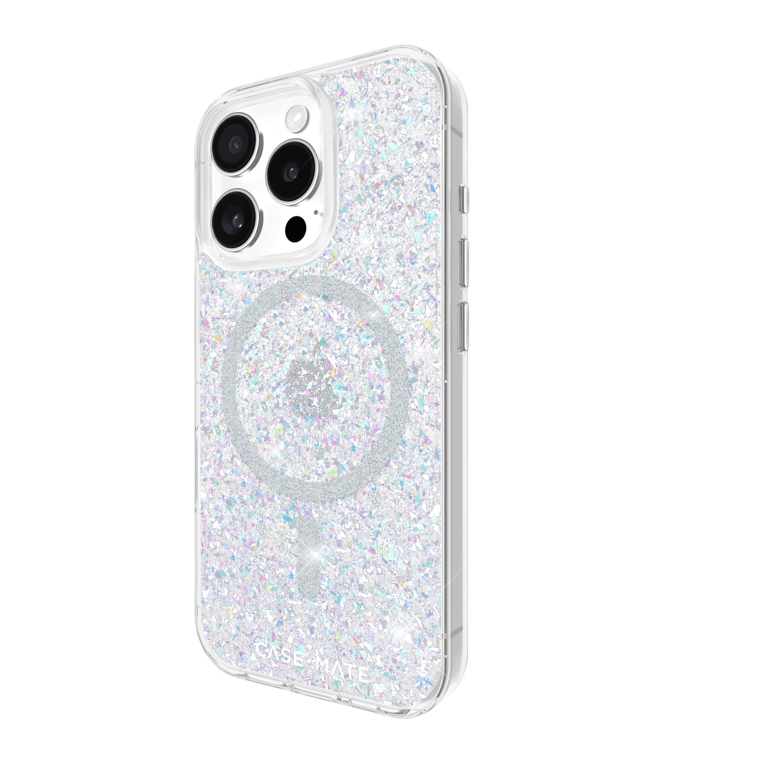 Case Mate Iphone 16 Pro Case [Compatible With Magsafe]   Stylish Sparkly Phone Case With 12Ft Drop Protection   Premium Magnetic