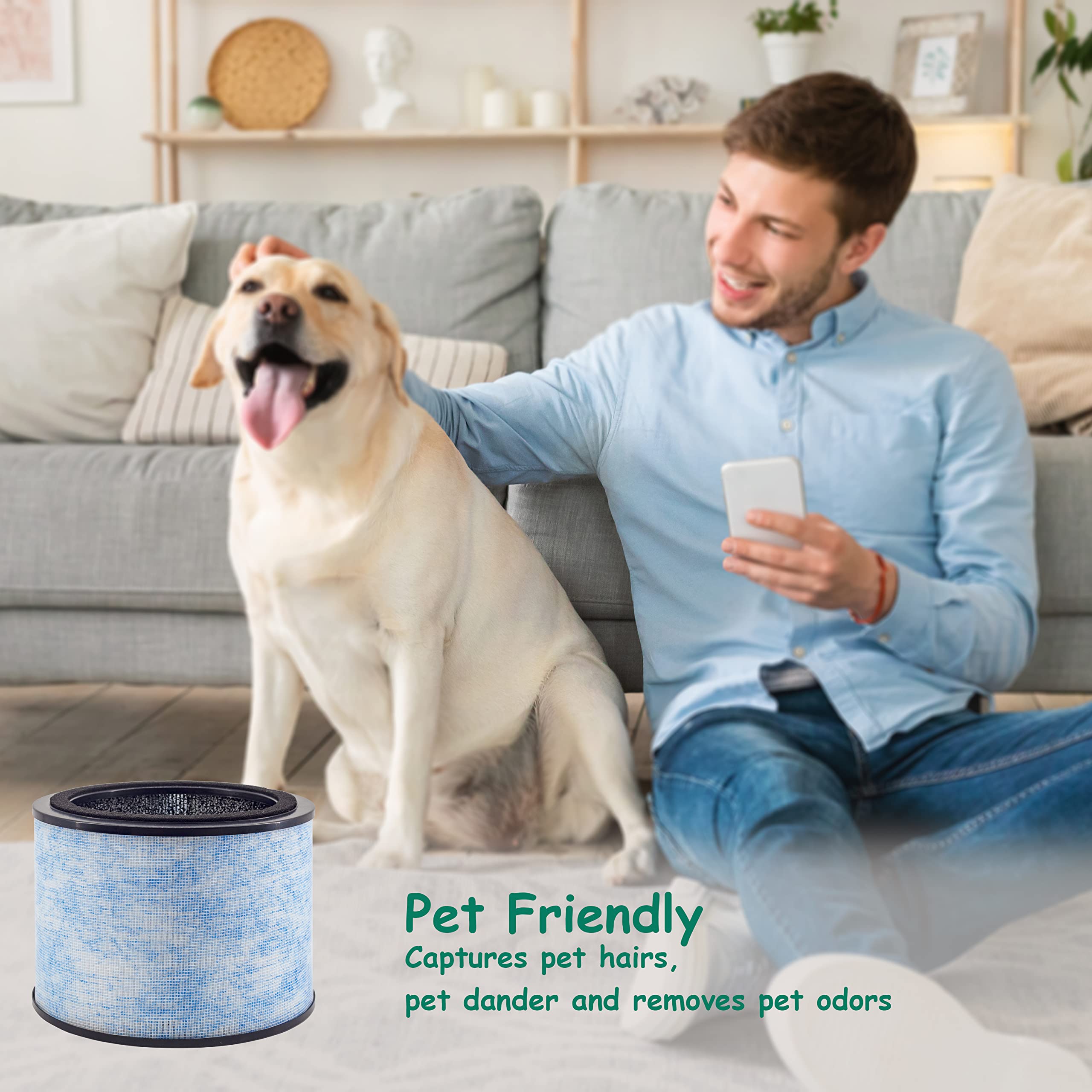 Asheviller Ap200 Filter Replacement, Compatible With Instant Ap200 Air Purifier, H13 Grade True Hepa Filter And Activated Carbon