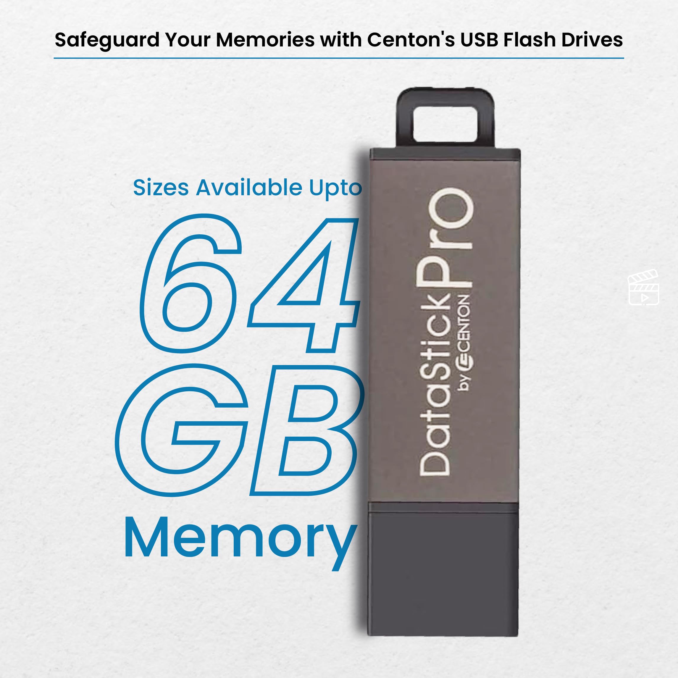 Centon Datastick Pro USB 2.0 64GB Grey Flash Drive