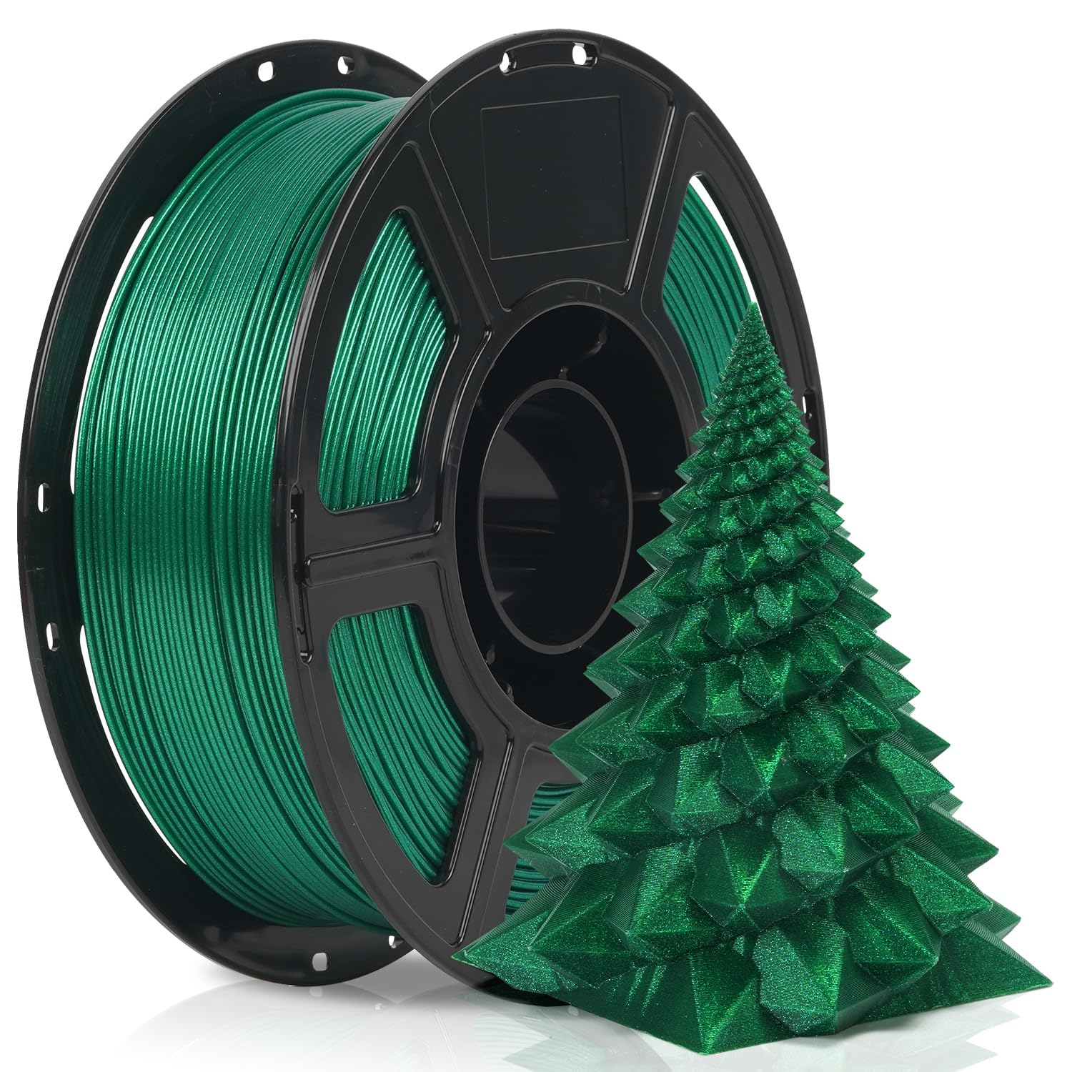 FLASHFORGE Xmas Series Rapid PLA Filament Aurora Green, High Flow Speedy 3D Printer Filament Max 500mm/s High-Speed Printing, Ra