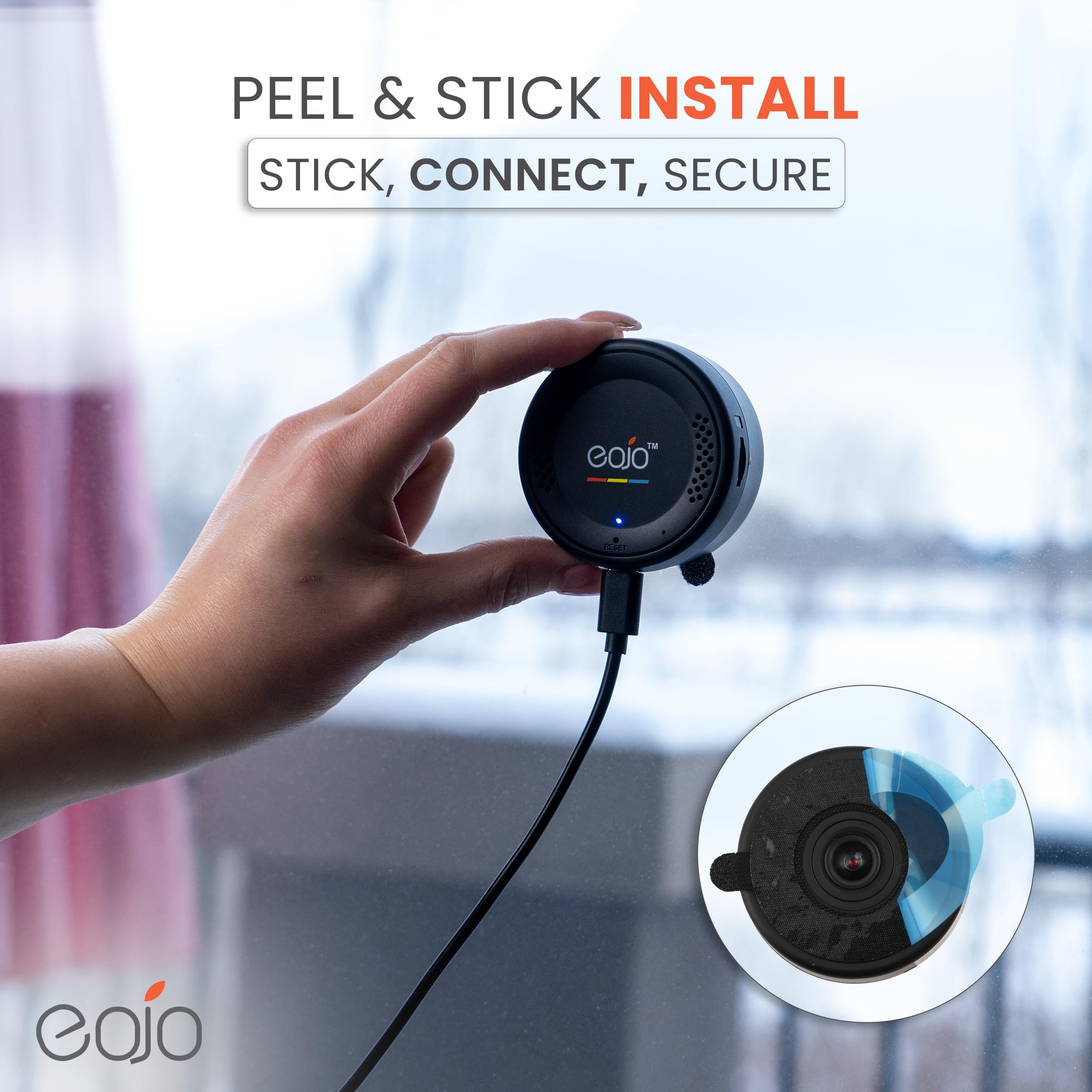 Eojo Starlight Window Camera   2.4Ghz & 5Ghz Wifi Camera Indoor With Person & Motion Detection, 2K Home Camera With 24/7 Recordi