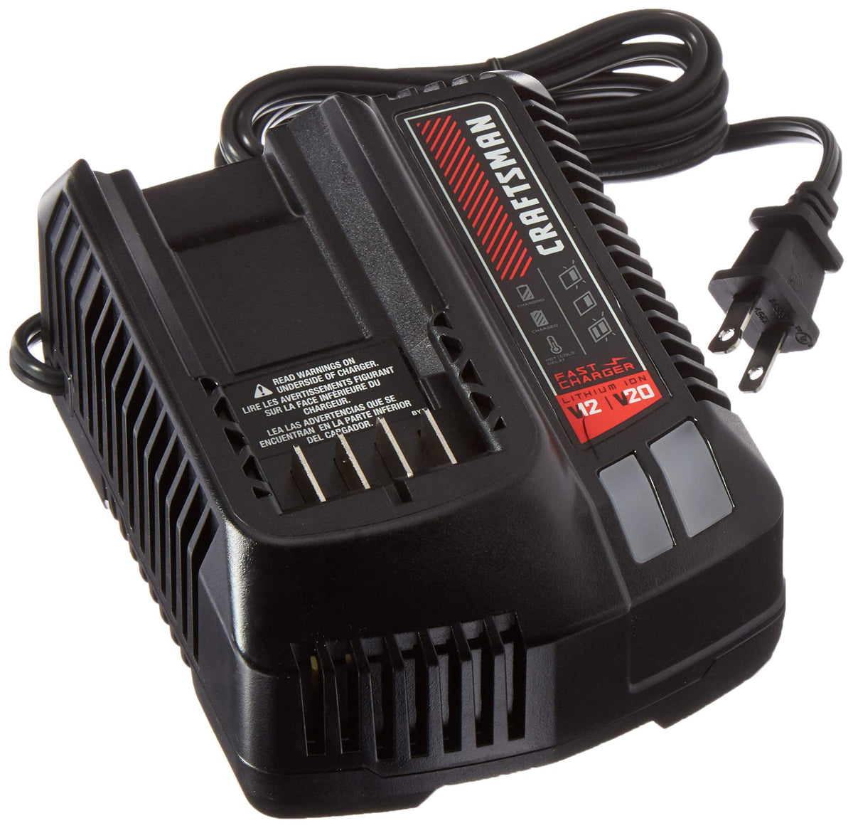 Craftsman V20 Battery Charger, Led Charging Indicator, Compatible With All Craftsman V20 Power Tool And Outdoor Tool Batteries (