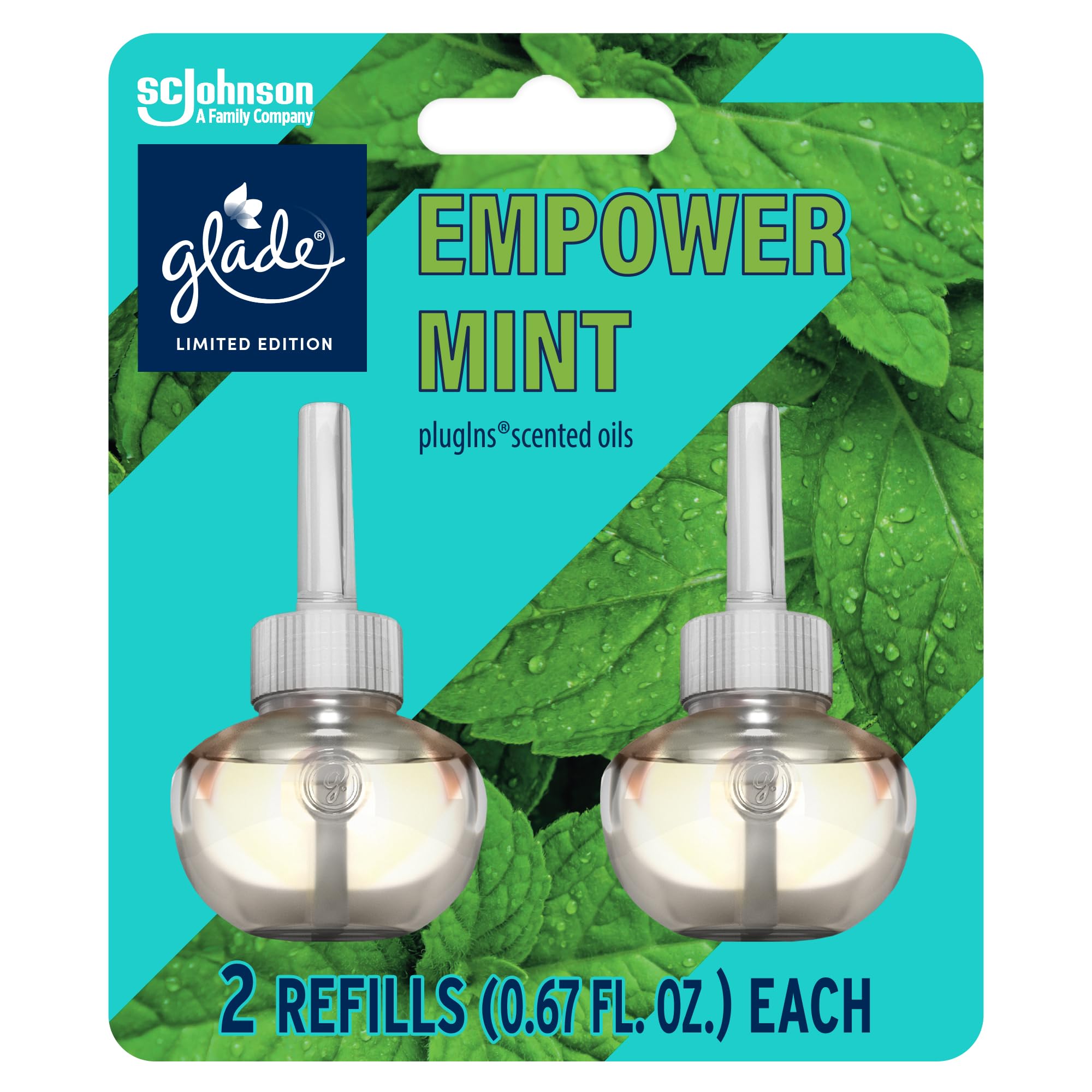 Glade Plugins Refills Air Freshener Empower Mint