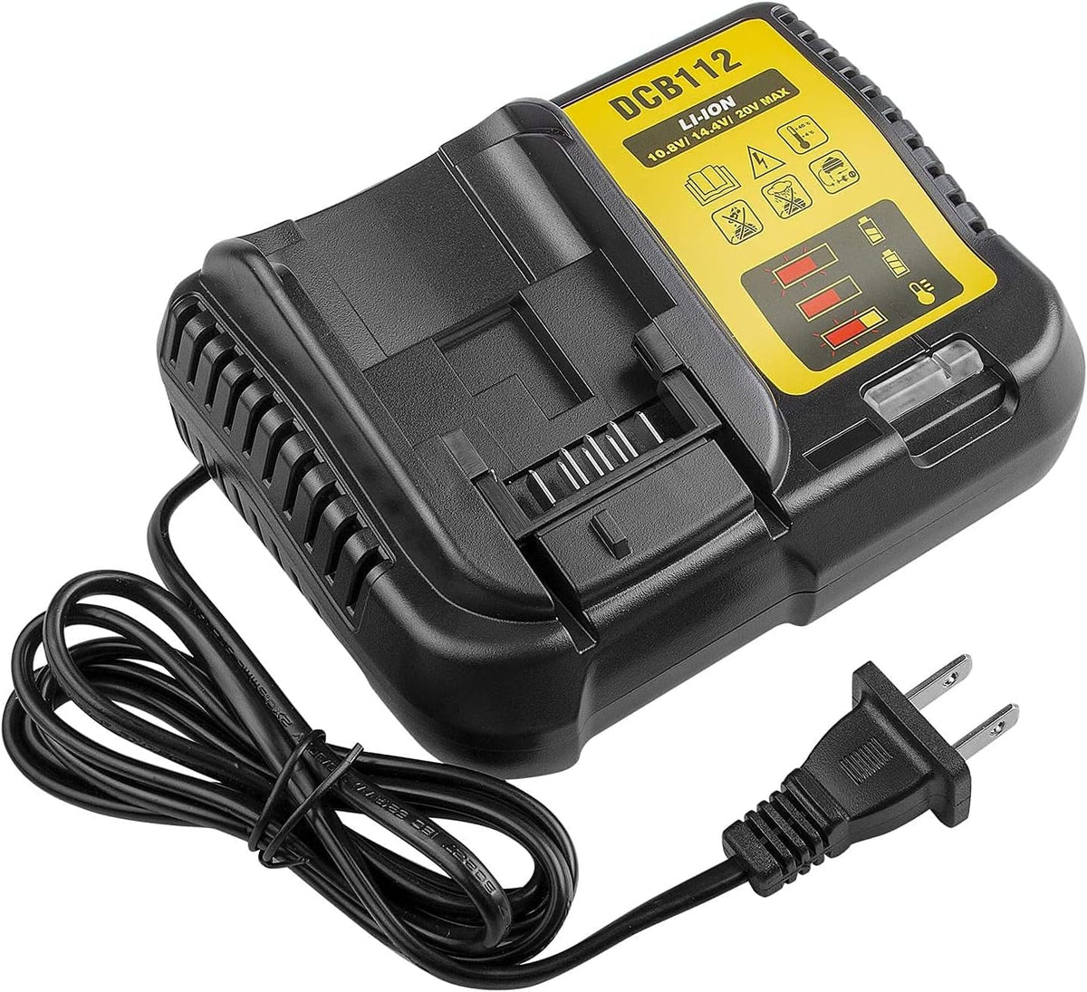 Dcb112 Replacement Battery Charger For 20V Charger Dcb101 Dcb105 Dcb115 Dcb107,Compatible With 12V&20V/60V Max Lithium Ion Batte