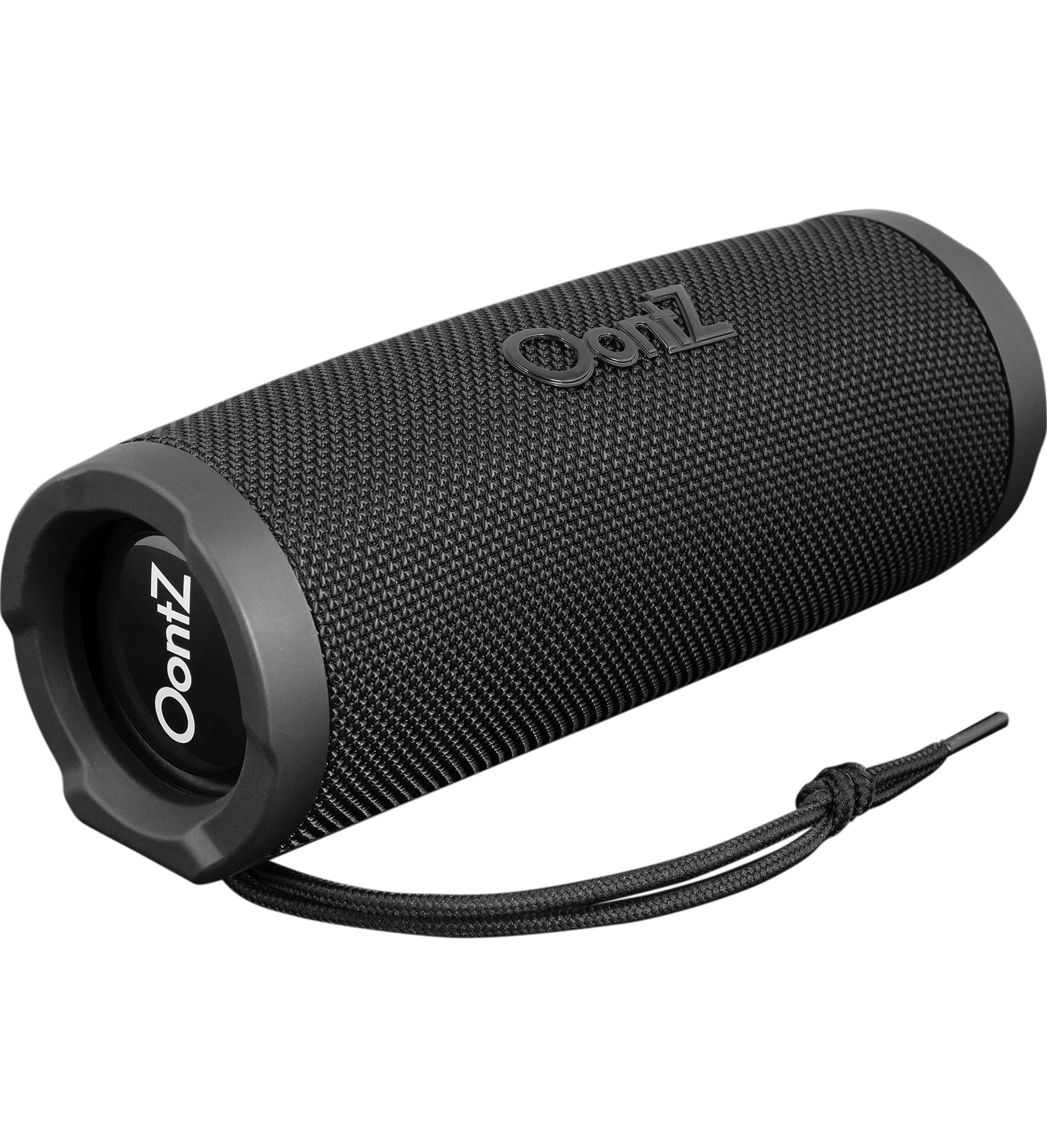 Oontz Cylinder Portable Bluetooth Speaker 5.0   Ipx7 Waterproof, 14W Enhanced Sound, 20 Hr Battery, 100Ft Wireless Range, Deep Bass And Clear Audio, Durable Shower Speaker For Pool Or Beach (Black)