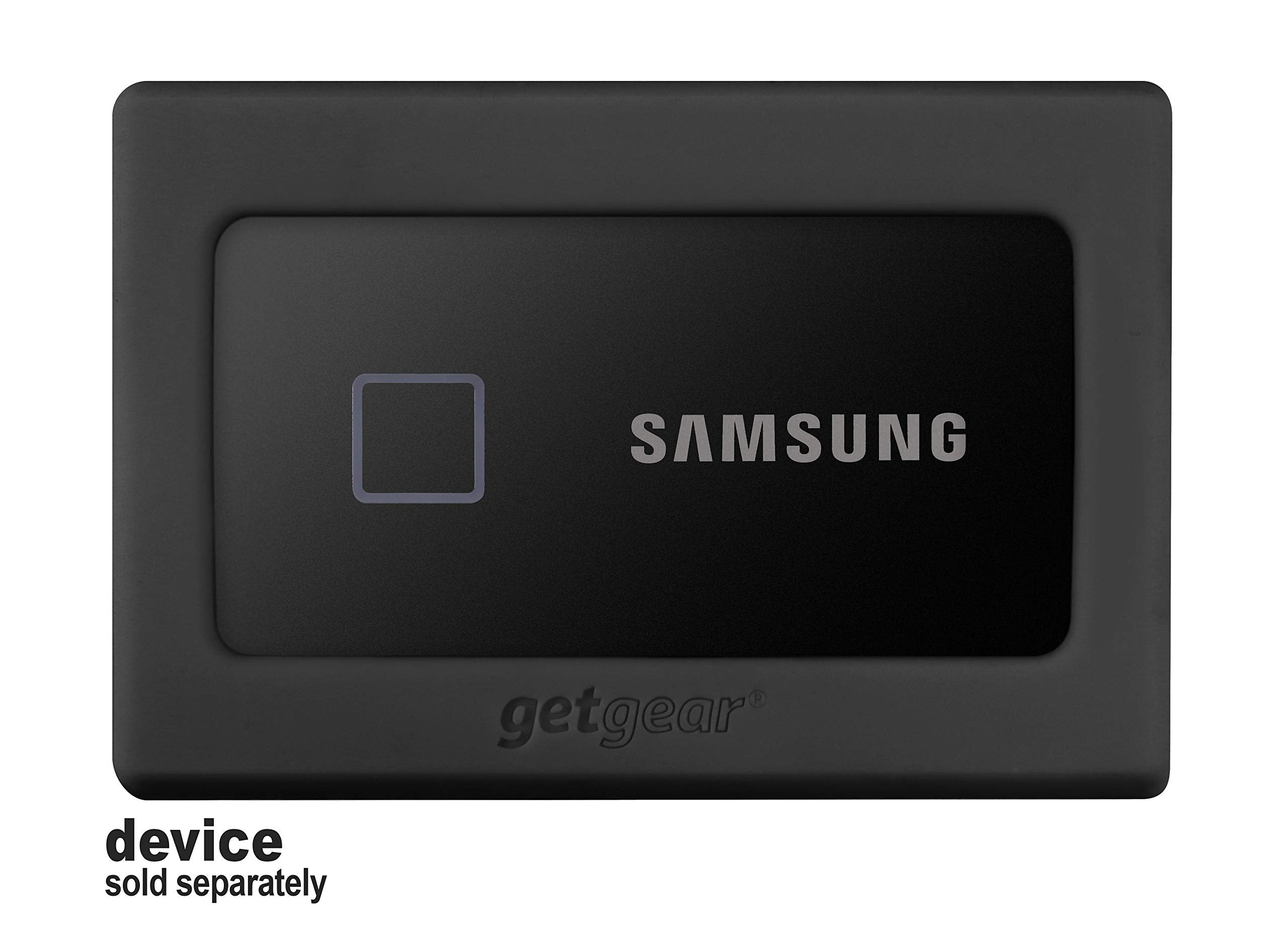 Getgear Silicone Bumper For Samsung T7, T7 Touch Portable Ssd   1Tb, 2Tb, 500Gb, Usb 3.2, Strong Shock Absorbing, Slip Resistant